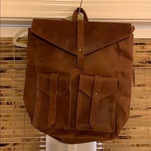 Raven and Lily satchel backpack. Genuine leather.